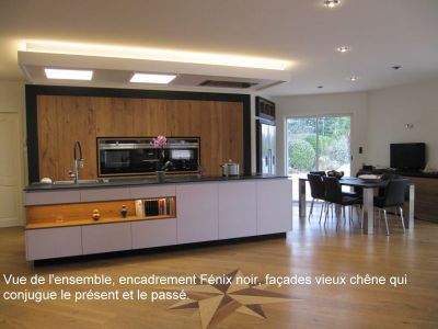 Finition Intérieure Oil+2C Rubio-Monocoat Sol + Cuisine Réalisation par MAVI-MEUBLES