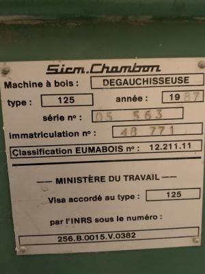 Plaque dégauchisseuse D.125 CHAMBON