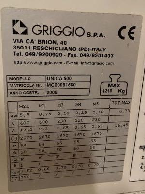 PLAQUE SUR SCIE CIRCULAIRE UNICA 500 GRIGGIO